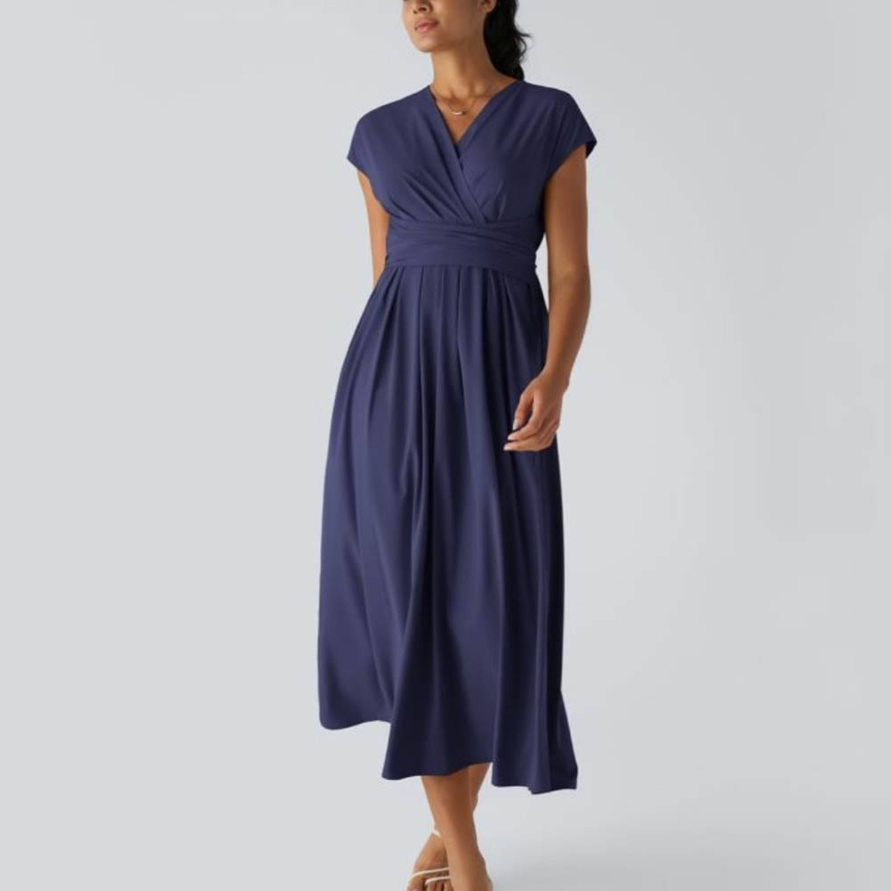 HALARA Deep Blue Maxi Dress